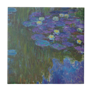 Nymphéas en fleur 1914-17 ceramic tile