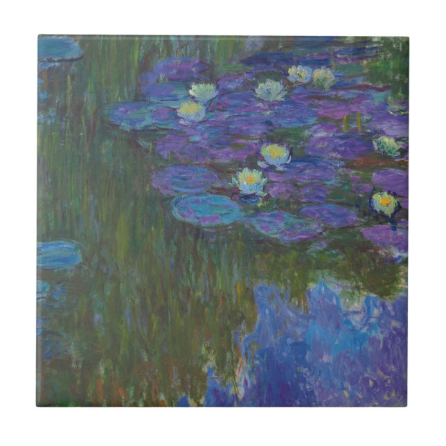 Nymphéas en fleur | 1914-17 ceramic tile (Front)