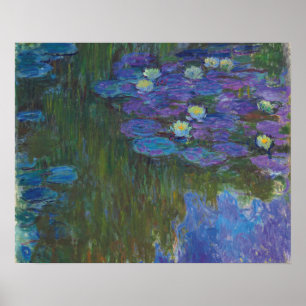 Nymphéas en fleur 1914-17 poster