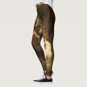 Nymphs and Satyr by William-Adolphe Bouguereau Leggings