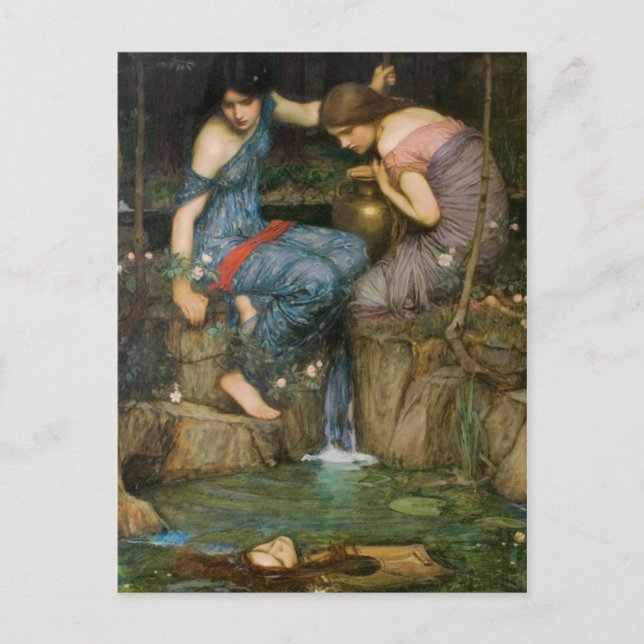 Nymphs Finding the Head of Orpheus Postcard (Front)