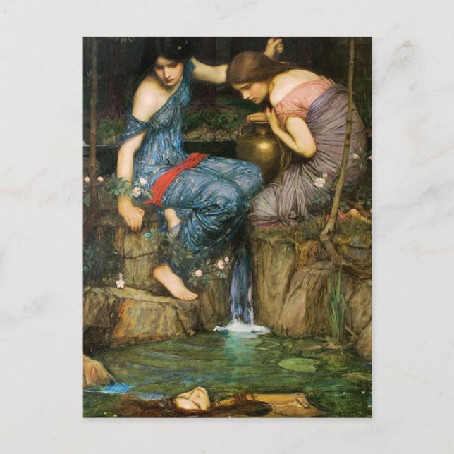 Nymphs Finding The Head of Orpheus Postcard (Front)