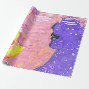 Nymphs Folk Art by AnyaC Wrapping Paper
