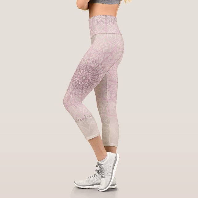 ”Nymph's thigh” Mandala Capri Leggings (Left)