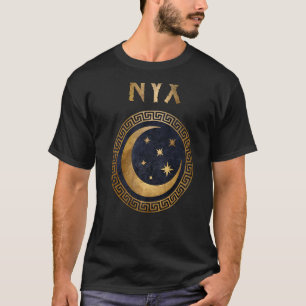 Nyx Greek Goddess Of Night Ancient Symbol T-Shirt