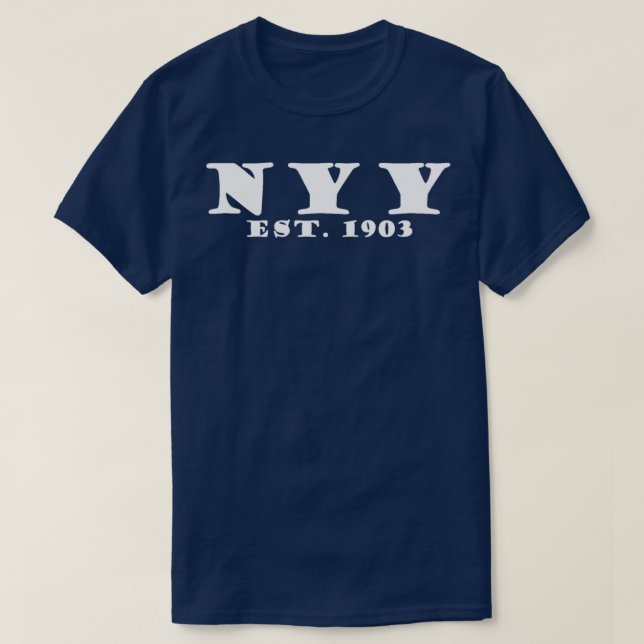 NYY Est 1903 Design TShirt (Design Front)