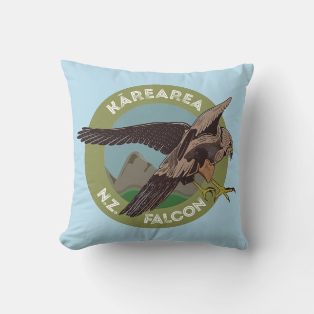 NZ falcon Karearea Cushion (Front)
