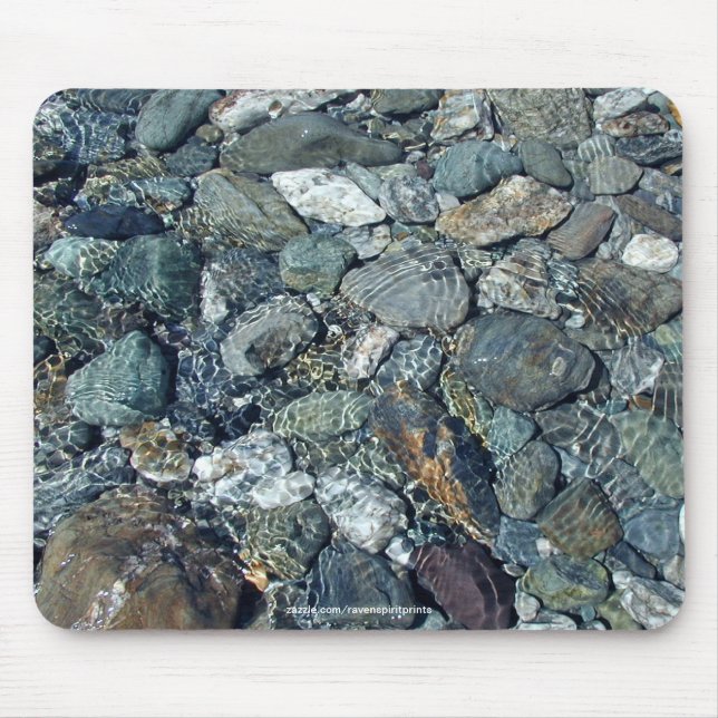 NZ LAKE WATERS & STONES Nature Mousepad (Front)