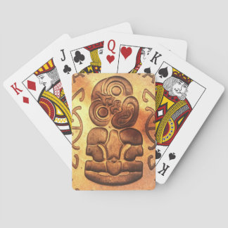 NZ Maori Hei Tiki Tuonga Pounamu Art Playing Cards