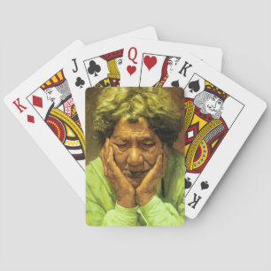 NZ Maori Leader Chieftainess Art Playing Cards