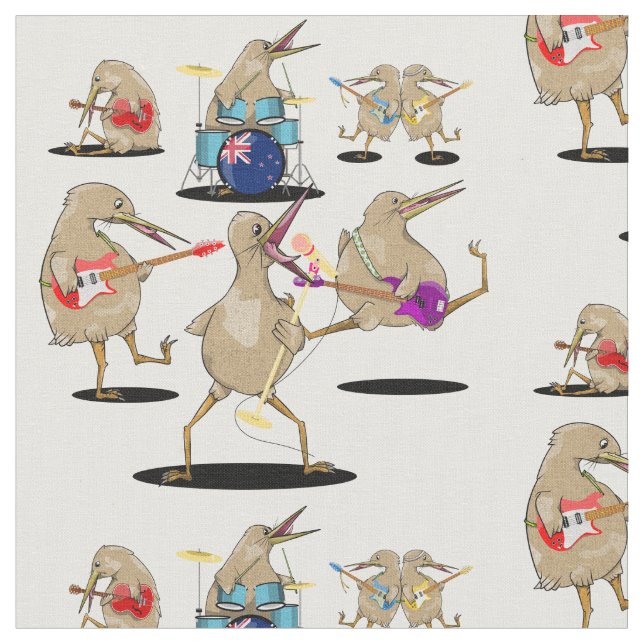 NZ Music Kiwi Band Fabric (Close Up)