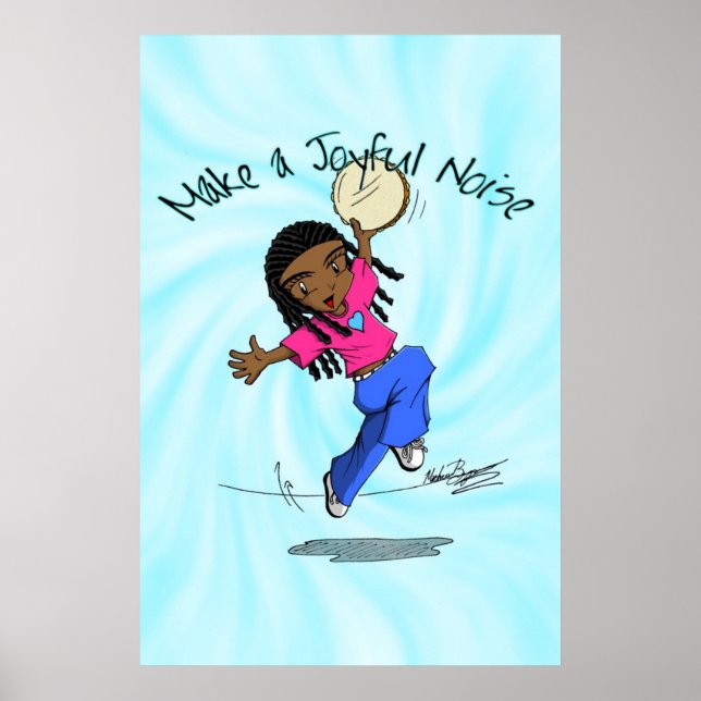 Nzinga - Make a Joyful Noise Blue - POSTER (Front)