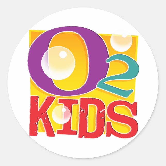 O2 Kids Stickers (Front)
