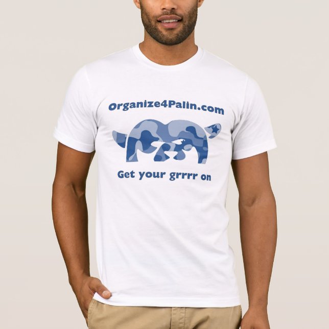 O4P - camo blue - s T-Shirt (Front)