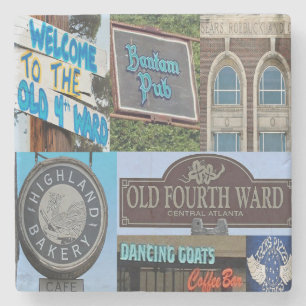 O4W Old Fourth Ward, Atlanta Collage Coasters