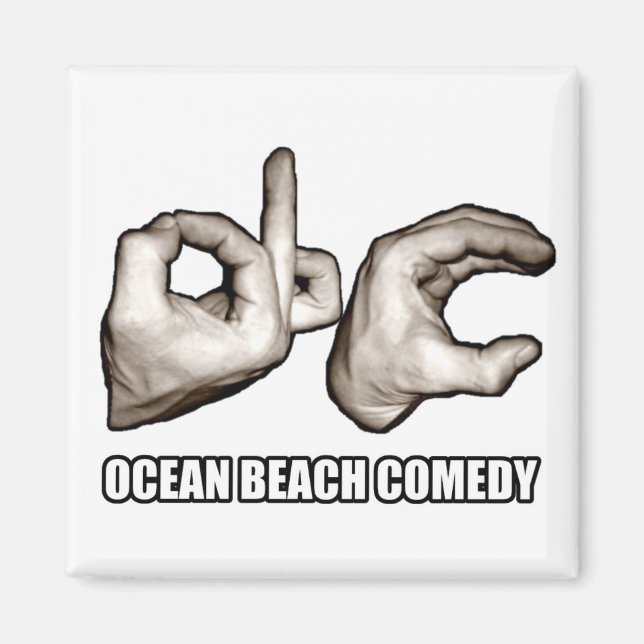 O.B.C. Magnet in White (Front)