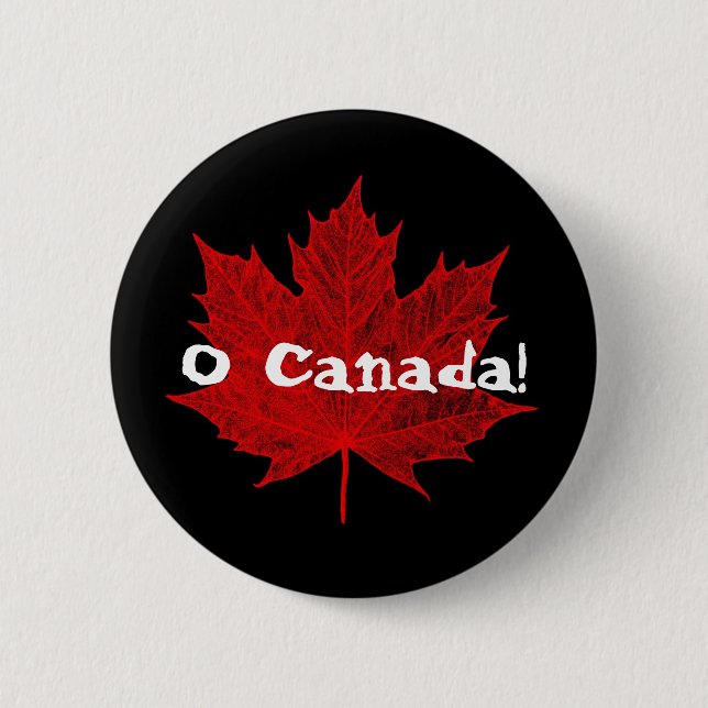 O Canada! 6 Cm Round Badge (Front)