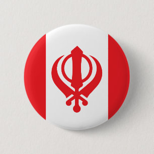 O Canada 6 Cm Round Badge
