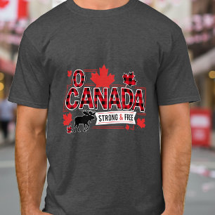 O Canada Strong & Free Moose ID1314 T-Shirt
