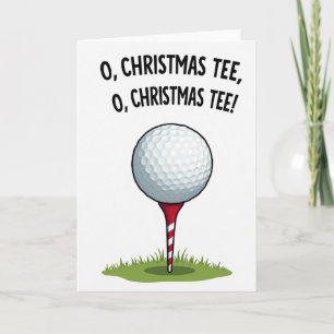 O Christmas Tee Funny Golf Card