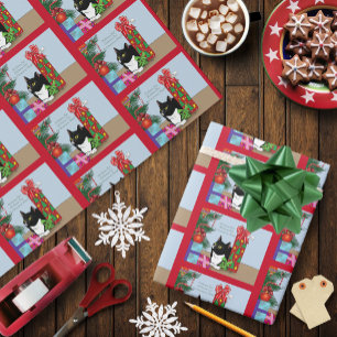 O Christmas Tree Cat Wrapping Paper