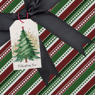O Christmas Tree Vintage  Gift Tags