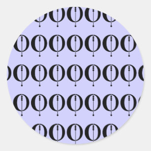 O CLASSIC ROUND STICKER