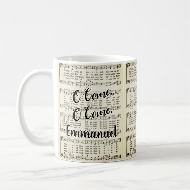 O Come, Emmanuel Coffee Mug (Left)