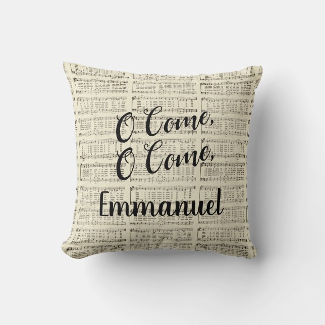 O Come, Emmanuel Cushion (Front)