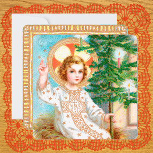 O Come, O Come, Emmanuel  (Detail) Square Advent Card