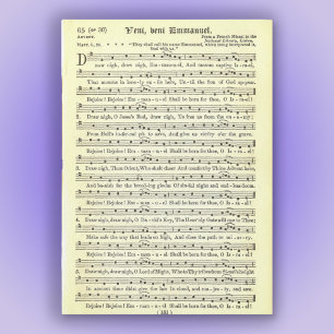 "O Come, O Come, Emmanuel "Magnetic Card