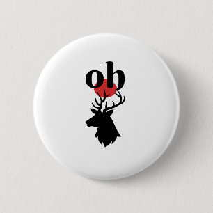 O Dear O Dear Red Artistic Expression 6 Cm Round Badge