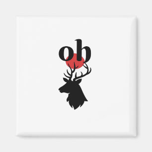 O Dear O Dear Red Artistic Expression Magnet