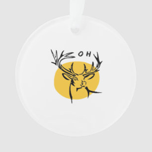 O Dear O Dear Yellow Artistic Style Ornament