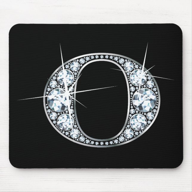 "O" Diamond Bling Mousepad (Front)