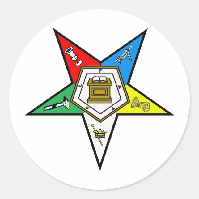 O.E.S. CLASSIC ROUND STICKER (Front)