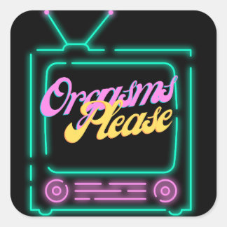 O-Face Please Square Sticker