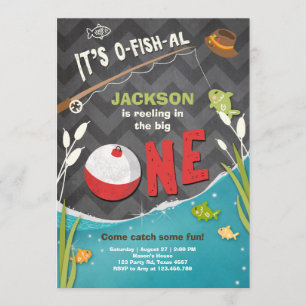 o-fish-al Fishing Birthday Invitation The big one