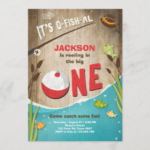 o-fish-al Fishing Birthday Invitation The big one