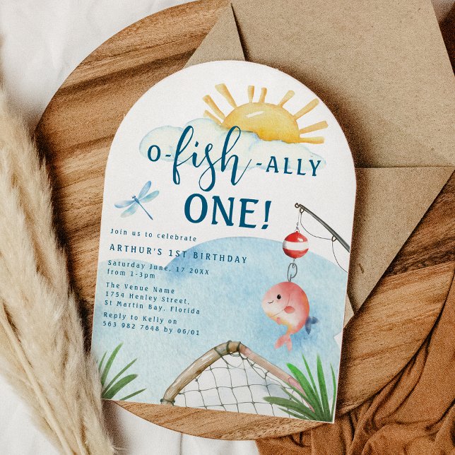 O Fish Ally One! | 1st Birthday Party Invitation (Creator Uploaded)