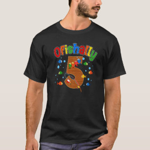 O Fish Ally One Birthday Outfit 5 Year Old Little T-Shirt