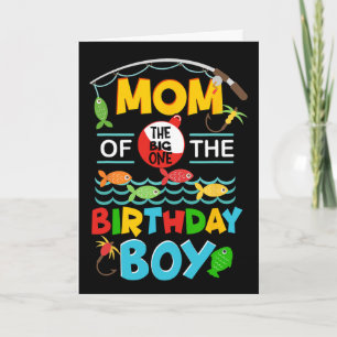O Fish Ally One Birthday Outfit Mum Of The Birthda Card