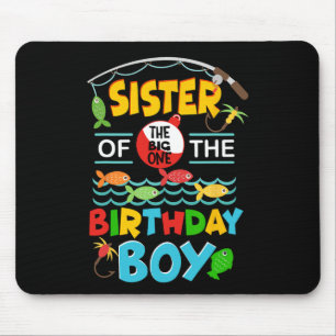 O Fish Ally One Birthday Outfit Sister Of The Birt Mouse Pad