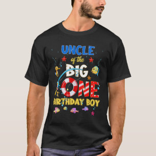 O Fish Ally One Birthday Uncle Of The Birthday Boy T-Shirt