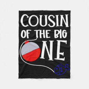 O-fish-ally One Cousin Of The Big One Birthday Boy Fleece Blanket