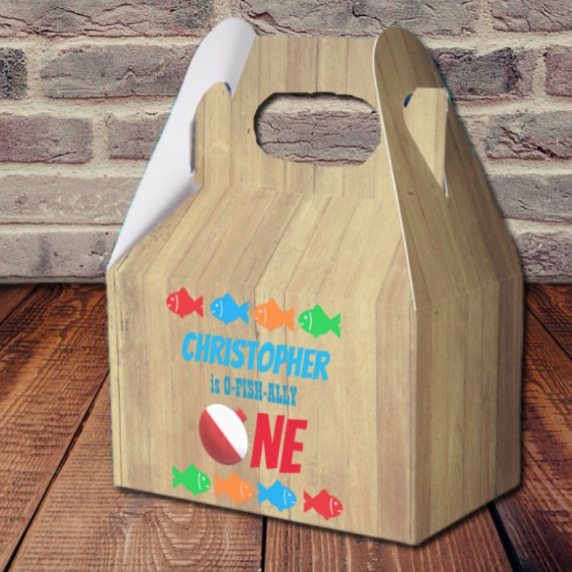 O-Fish-Ally One Fishing 1st Birthday Favour Box (Creator Uploaded)