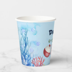 O-fish-ally One Fishing 1st Birthday Paper cup