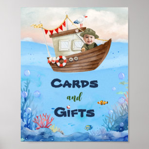 O-fish-ally One Fishing 1st Birthday Sign