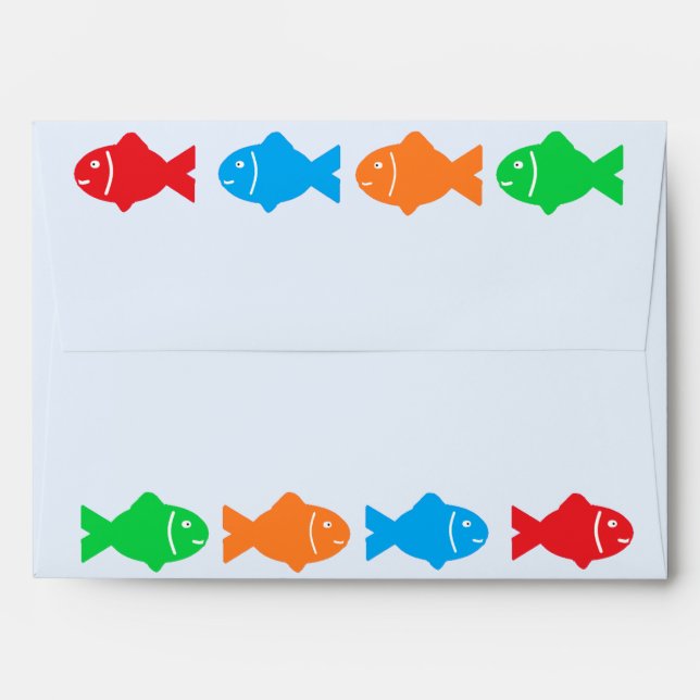 O-Fish-Ally One Fishing Birthday Envelope (Back (Top Flap))