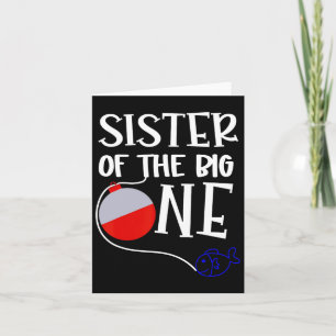 O-fish-ally One Sister Of The Big One Birthday Boy Card